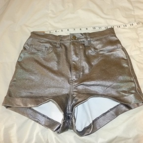 American Apparel Pants - American Apparel Vintage Silver Jean Shorts